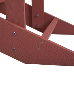 Beliani Punainen Puutarhatuoli Adirondack Store