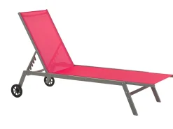 Beliani Punainen Teraksinen Aurinkotuoli Levanzo Outlet