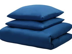 Beliani Pussilakanasetti Puuvilla Tummansininen 220 X 240 Cm Harmonridge Sale