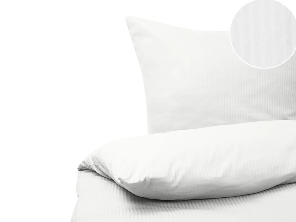 Beliani Pussilakanasetti Satiinipuuvillaa 240 X 220 Cm Valkoinen Avondale Flash Sale