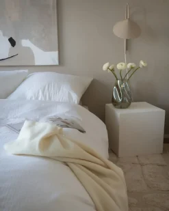 Beliani Pussilakanasetti Satiinipuuvillaa 240 X 220 Cm Valkoinen Avondale Flash Sale