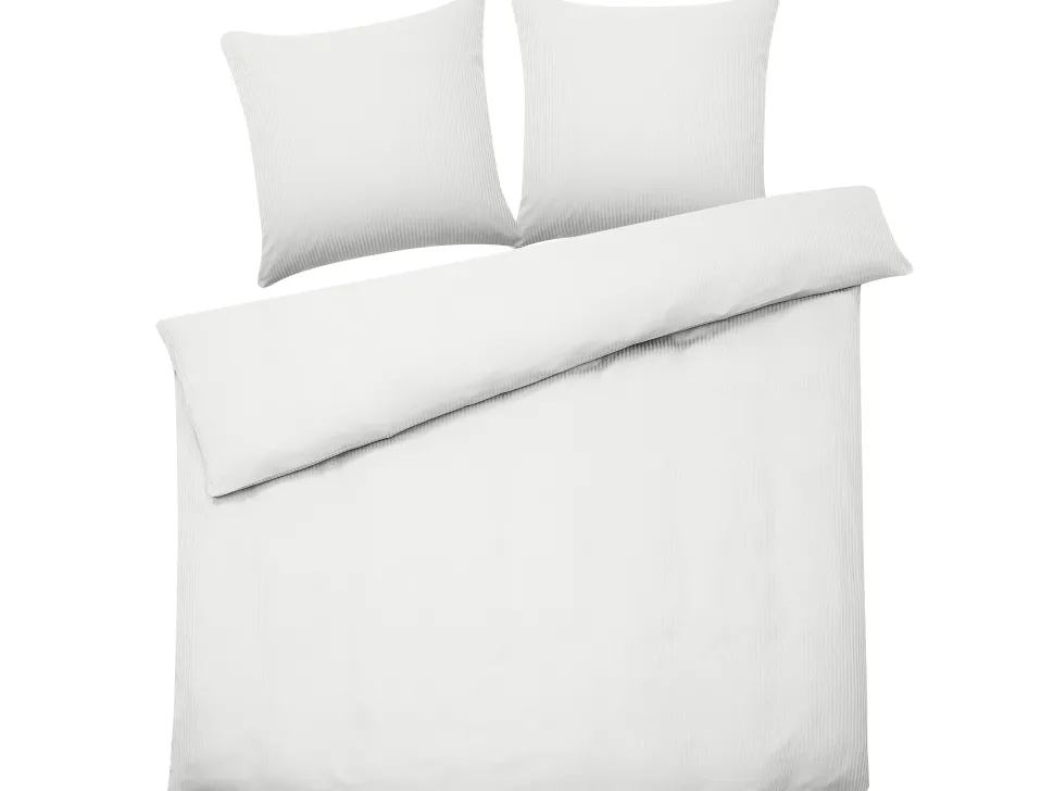 Beliani Pussilakanasetti Satiinipuuvillaa 240 X 220 Cm Valkoinen Avondale Flash Sale