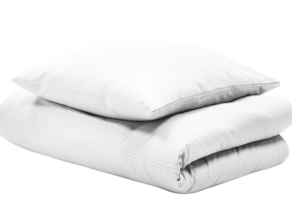 Beliani Pussilakanasetti Satiinipuuvillaa 240 X 220 Cm Valkoinen Avondale Flash Sale