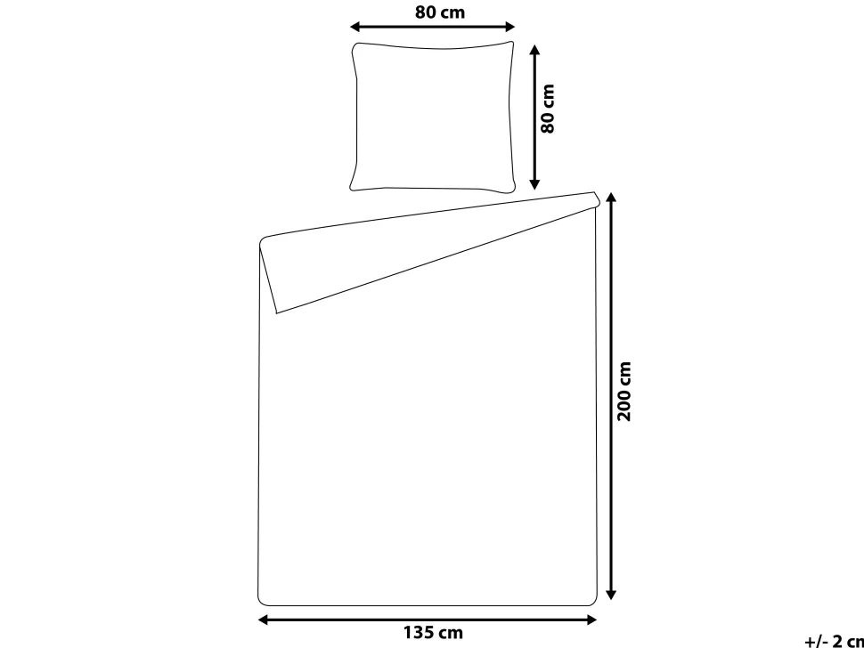 Beliani Pussilakanasetti Satiinipuuvilla Tummansininen/Keltainen 135 X 200 Cm Wallingford Shop