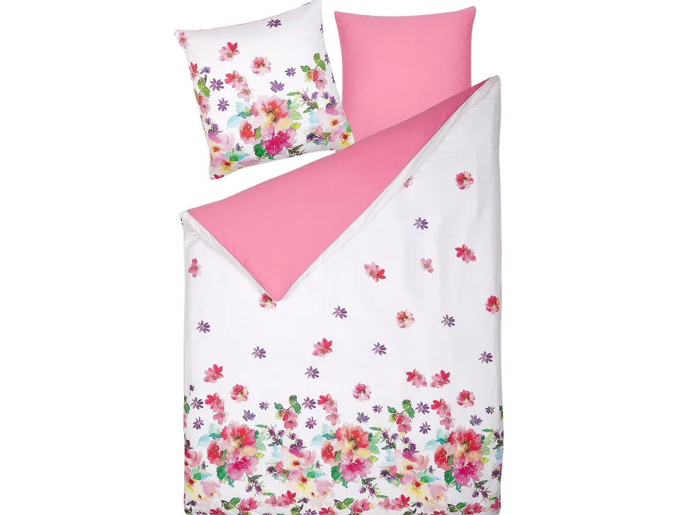 Beliani Pussilakanasetti Satiinipuuvilla Monivarinen 155 X 220 Cm Larynhill Store