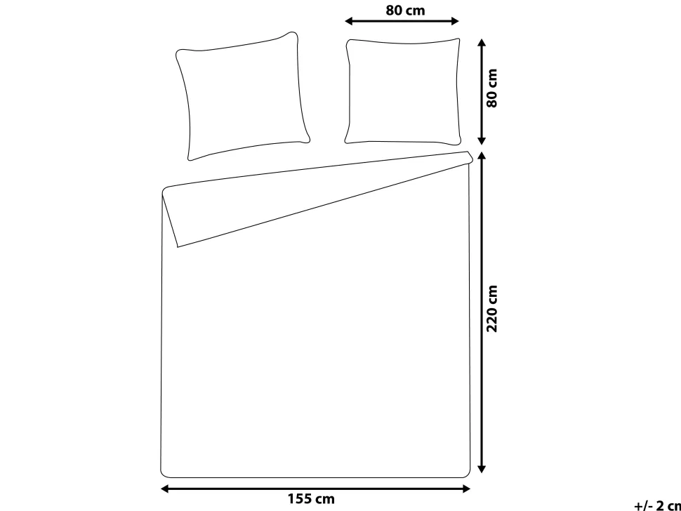 Beliani Pussilakanasetti Satiinipuuvilla Monivarinen 155 X 220 Cm Larynhill Store