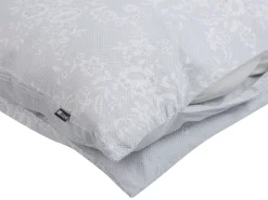 Beliani Pussilakanasetti Satiinipuuvilla Harmaa 135 X 200 Cm Morningside Hot