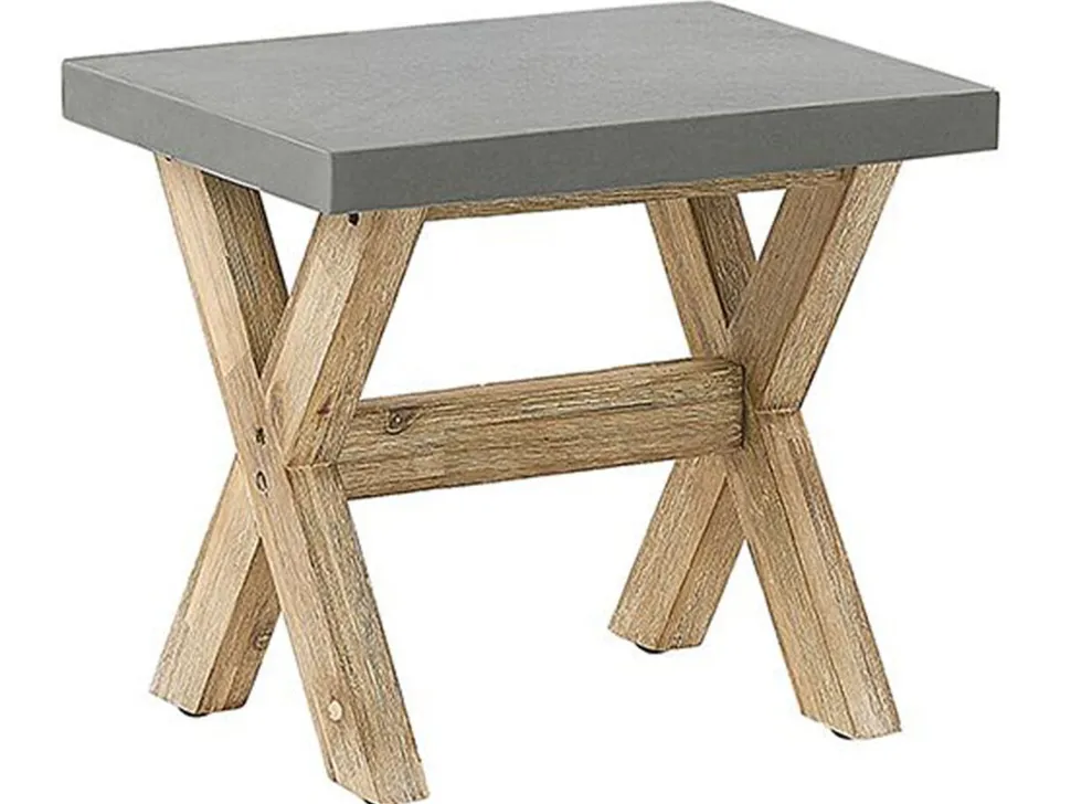 Beliani Puutarhakalustesetti Harmaa Betoniefektilla Olbia Sale