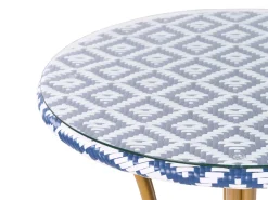 Beliani Puutarhakalustesetti 4-Istuttava Sinivalkoinen Rifreddo Sale