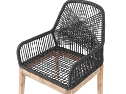 Beliani Puutarhakalustesetti 4-Istuttava 90 Cm Poydalla Musta/Harmaa Olbia Online