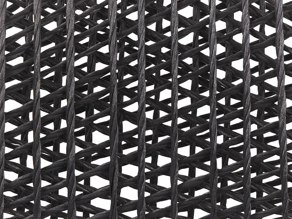 Beliani Puutarhakalustesetti 4-Istuttava 90 Cm Poydalla Musta/Harmaa Olbia Online