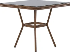 Beliani Puutarhakalustesetti 4-Istuttava Harmaa/Musta Caspri Best Sale