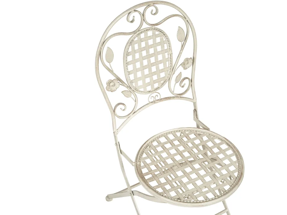 Beliani Puutarhakalustesetti Metallinen Luonnonvalkoinen Bivio Flash Sale