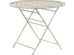 Beliani Puutarhakalustesetti Metallinen Luonnonvalkoinen Bivio Flash Sale