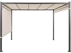 Beliani Puutarhakatos Led-Valot Beige 310 X 215 Cm Parga Hot