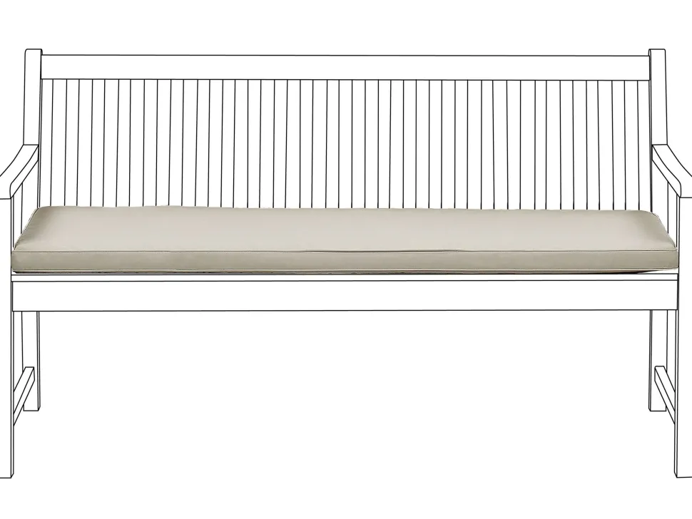 Beliani Puutarhapenkin Istuintyyny Ruskeanharmaa 152 X 54 Cm Vivara Cheap