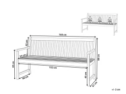 Beliani Puutarhapenkki 160 Cm Vivara Shop