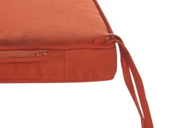 Beliani Puutarhapenkki Akasiapuu Säilytystila Punainen 120 Cm Sovana Flash Sale