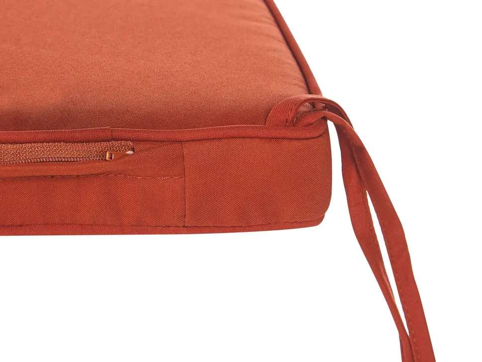 Beliani Puutarhapenkki Akasiapuu Säilytystila Punainen 120 Cm Sovana Flash Sale