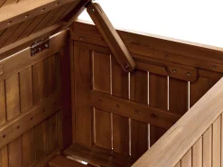 Beliani Puutarhapenkki Vaalea Akasiapuu Säilytystila 160 Cm Sovana Discount