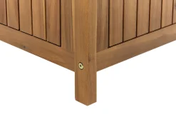 Beliani Puutarhapenkki Vaalea Akasiapuu Säilytystila 160 Cm Sovana Discount