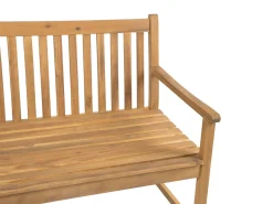 Beliani Puutarhapenkki Ymparistoa Saastavaa Akasia-Puuta 120 Cm Tummansinisella Pehmusteella Vivara Online