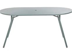 Beliani Puutarhapoyta 160 X 90 Cm Metallinen Vaaleansininen Calvi Cheap