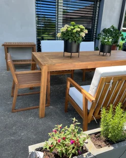 Beliani Puutarhapoyta Akaasia Vaalea Puu 210 X 90 Cm Livorno Cheap