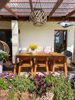 Beliani Puutarhapoyta Akaasia Vaalea Puu 210 X 90 Cm Livorno Cheap