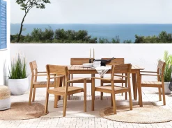 Beliani Puutarhapoyta Akaasia Vaalea Puu 180 X 90 Cm Fornelli Discount