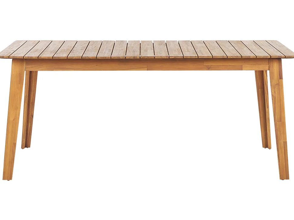 Beliani Puutarhapoyta Akaasia Vaalea Puu 180 X 90 Cm Fornelli Discount