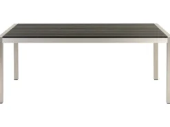 Beliani Puutarhapoyta Alumiini Musta 180 X 90 Cm Vernio Shop