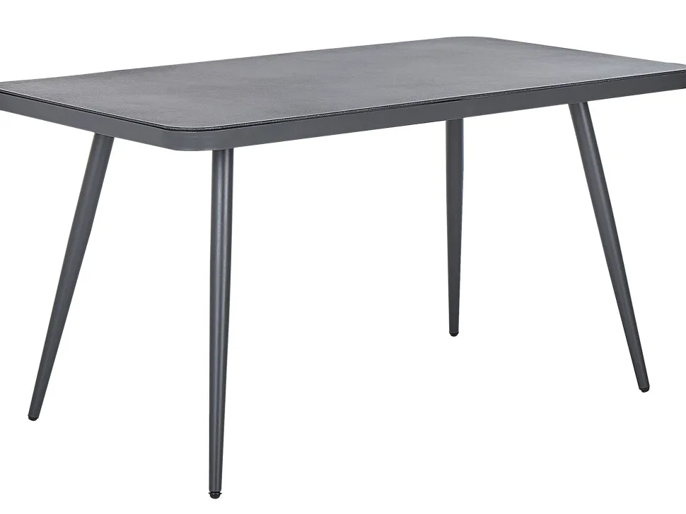 Beliani Puutarhapoyta Alumiini Tummanharmaa 140 X 80 Cm Lipari Flash Sale