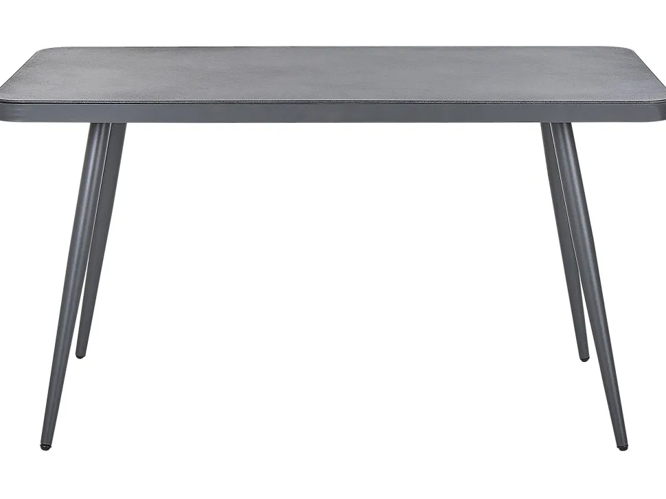 Beliani Puutarhapoyta Alumiini Tummanharmaa 140 X 80 Cm Lipari Flash Sale