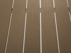 Beliani Puutarhapoyta Alumiini Vaalea Puu 180 X 90 Cm Vernio Discount