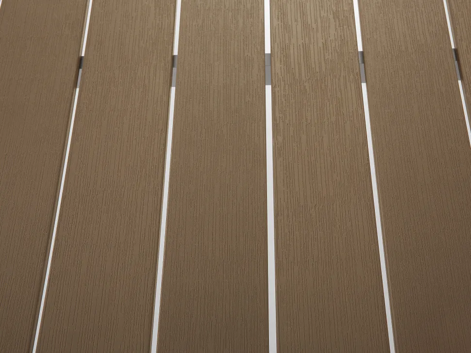 Beliani Puutarhapoyta Alumiini Vaalea Puu 180 X 90 Cm Vernio Discount