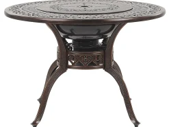 Beliani Puutarhapoyta Grillilla Alumiini Tummanruskea O 105 Cm Manfria Cheap