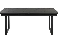 Beliani Puutarhapoyta Jatkettava Alumiini Musta 180/240 X 90 Cm Valcanetto Hot