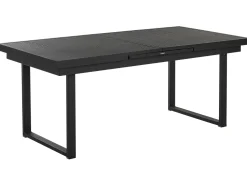 Beliani Puutarhapoyta Jatkettava Alumiini Musta 180/240 X 90 Cm Valcanetto Hot