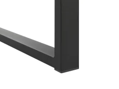 Beliani Puutarhapoyta Jatkettava Alumiini Musta 180/240 X 90 Cm Valcanetto Hot