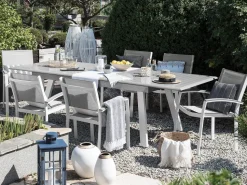 Beliani Puutarhapoyta Jatkettava Alumiini Harmaa 175/255 X 100 Cm Pereta Cheap