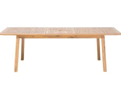 Beliani Puutarhapoyta Jatkettava Akaasia Vaalea Puu 180/240 X 100 Cm Cesana Best