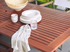 Beliani Puutarhapoyta Jatkettava Akaasia Tumma Puu 160/220 X 90 Cm Toscana Cheap