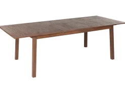 Beliani Puutarhapoyta Jatkettava Akaasia Tumma Puu 180/240 X 100 Cm Cesana Hot