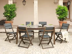 Beliani Puutarhapoyta Jatkettava Akaasia Tumma Puu 180/240 X 100 Cm Cesana Hot