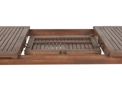 Beliani Puutarhapoyta Jatkettava Akaasia Tumma Puu 180/240 X 100 Cm Cesana Hot