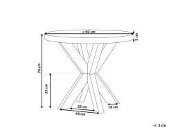 Beliani Puutarhapoyta Kuitusementti Harmaa 90 Cm Olbia Cheap