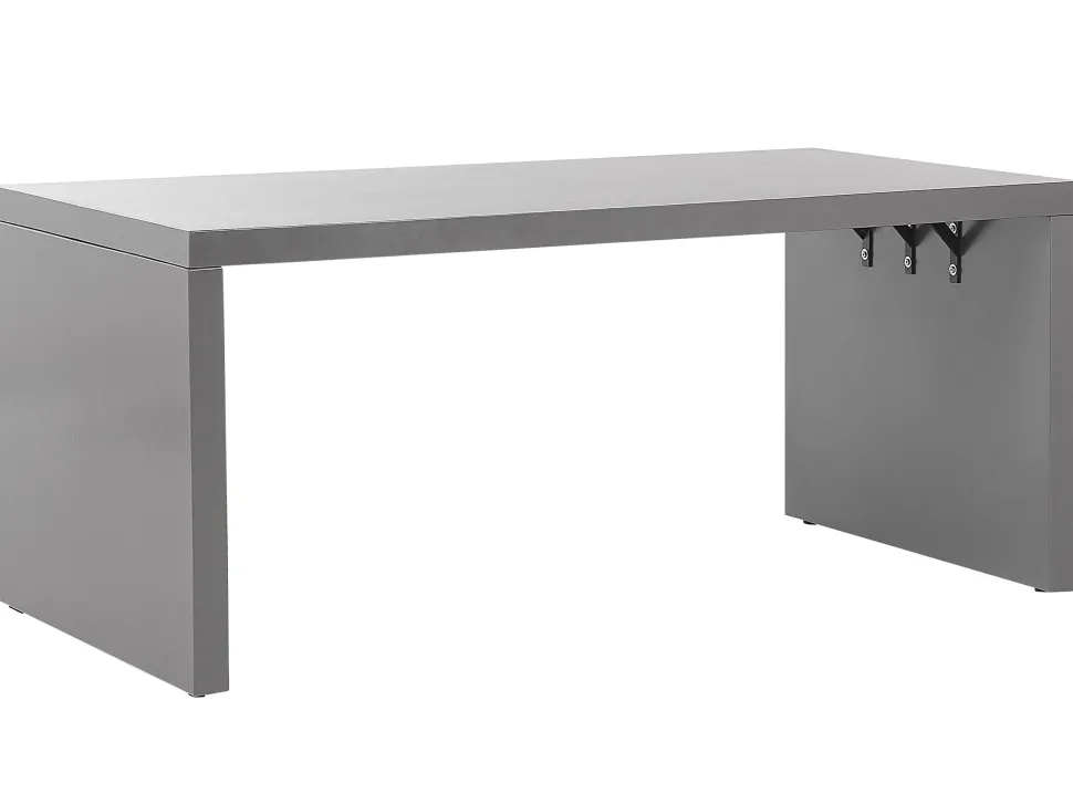 Beliani Puutarhapoyta Kuitusementti U-Muoto Harmaa 180 X 90 Cm Taranto Cheap