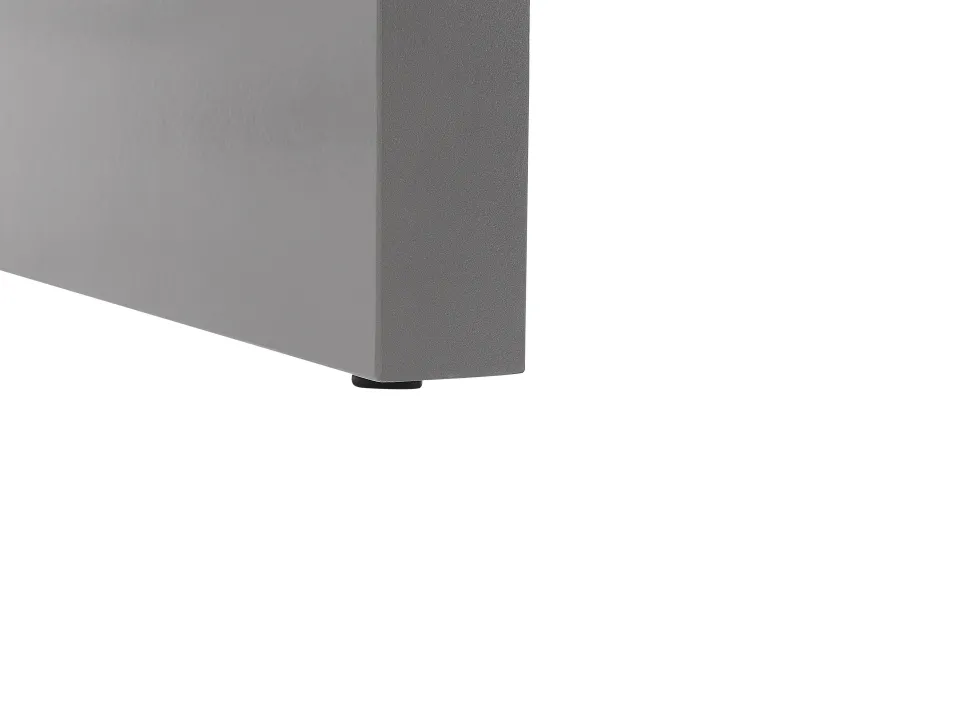 Beliani Puutarhapoyta Kuitusementti U-Muoto Harmaa 180 X 90 Cm Taranto Cheap