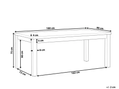 Beliani Puutarhapoyta Kuitusementti Harmaa 180 X 90 Cm Ostuni Outlet